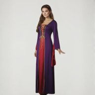 Disfraz Doncella Medieval Morado / Mujer Adulto